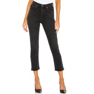 NWOT AGOLDE Riley High Rise Straight Crop Size 26